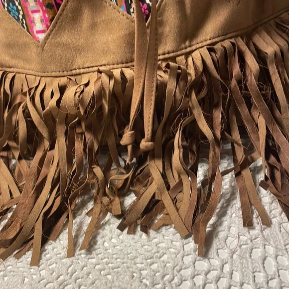 Justice Multicolor Fringe Backpack - Picture 3 of 15